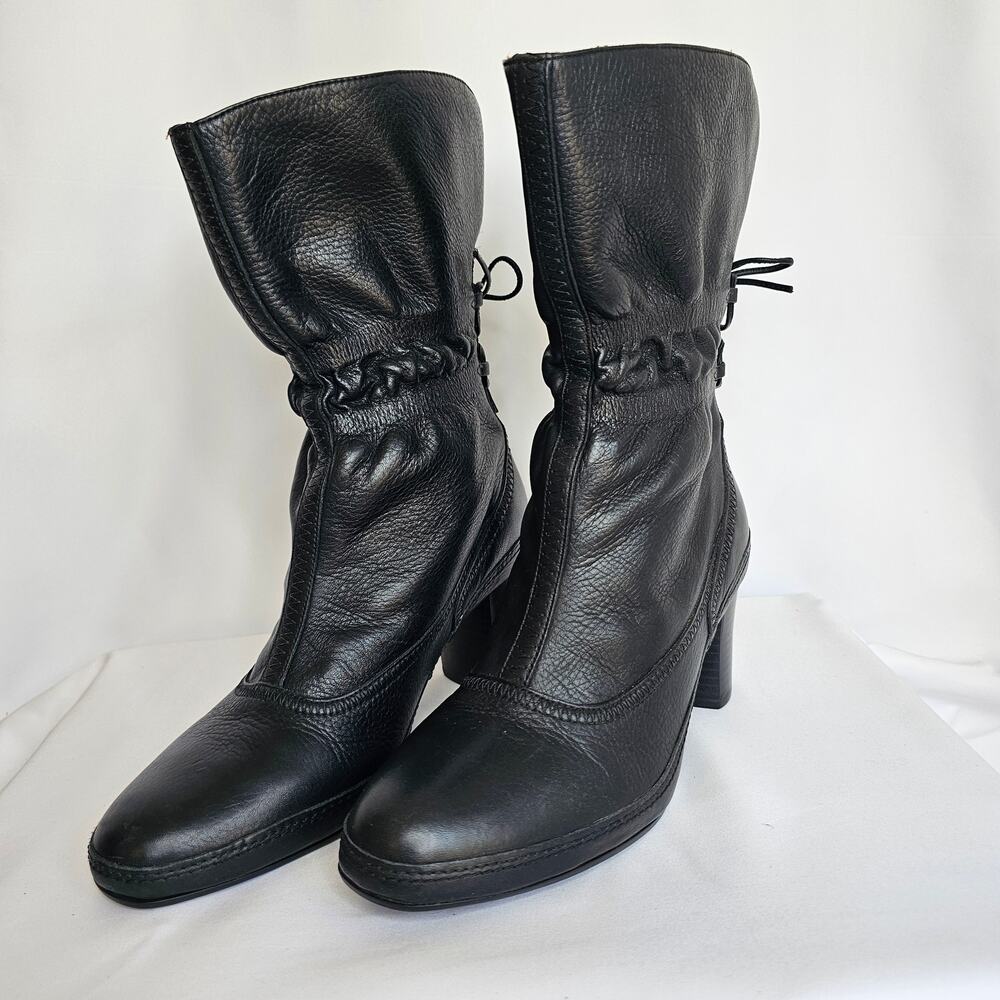 Clarks 6.5 Mid-Calf Leather Steampunk , Fairygrunge 90S Y2K - Picture 6 of 7